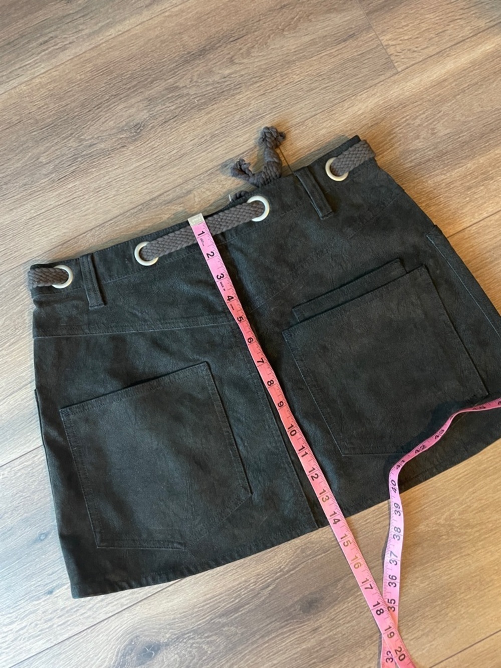 Free People Moxie Faux Suede Skirt- Size 8 - Picture 6 of 6